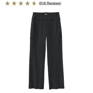 Duluth Trading Company Womens NoGA Classic Relaxed Leg Pant Black Leggings